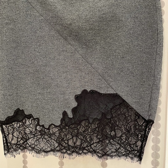 Grey and Black Lace Skirt - Picture 2 of 5